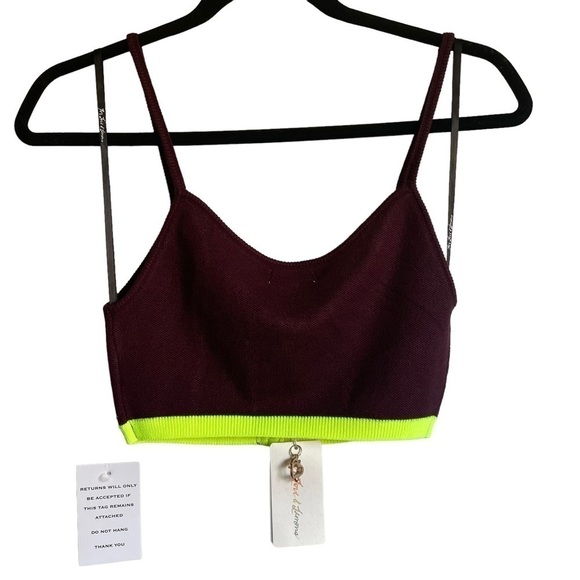 For Love And Lemons Knit Crop Tank Top NEW - Picture 6 of 10